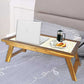Nutcase Folding Laptop Table For Home Bed Lapdesk Breakfast Table Foldable Teak Wooden Study Desk - Yellow Pattern Circle Nutcase