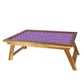 Nutcase Folding Laptop Table For Home Bed Lapdesk Breakfast Table Foldable Teak Wooden Study Desk - Pink and Purple Arrows Nutcase
