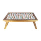 Nutcase Folding Laptop Table For Home Bed Lapdesk Breakfast Table Foldable Teak Wooden Study Desk - Autumn Woods Nutcase