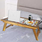 Nutcase Folding Laptop Table For Home Bed Lapdesk Breakfast Table Foldable Teak Wooden Study Desk - Cat Doodles Nutcase