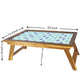 Nutcase Folding Laptop Table For Home Bed Lapdesk Breakfast Table Foldable Teak Wooden Study Desk - Anchor Nautical Sea Sailor Nutcase