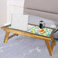 Wooden Bed Tray Table for Breakfast Tables Study Reading Desk - Cactus Art Nutcase
