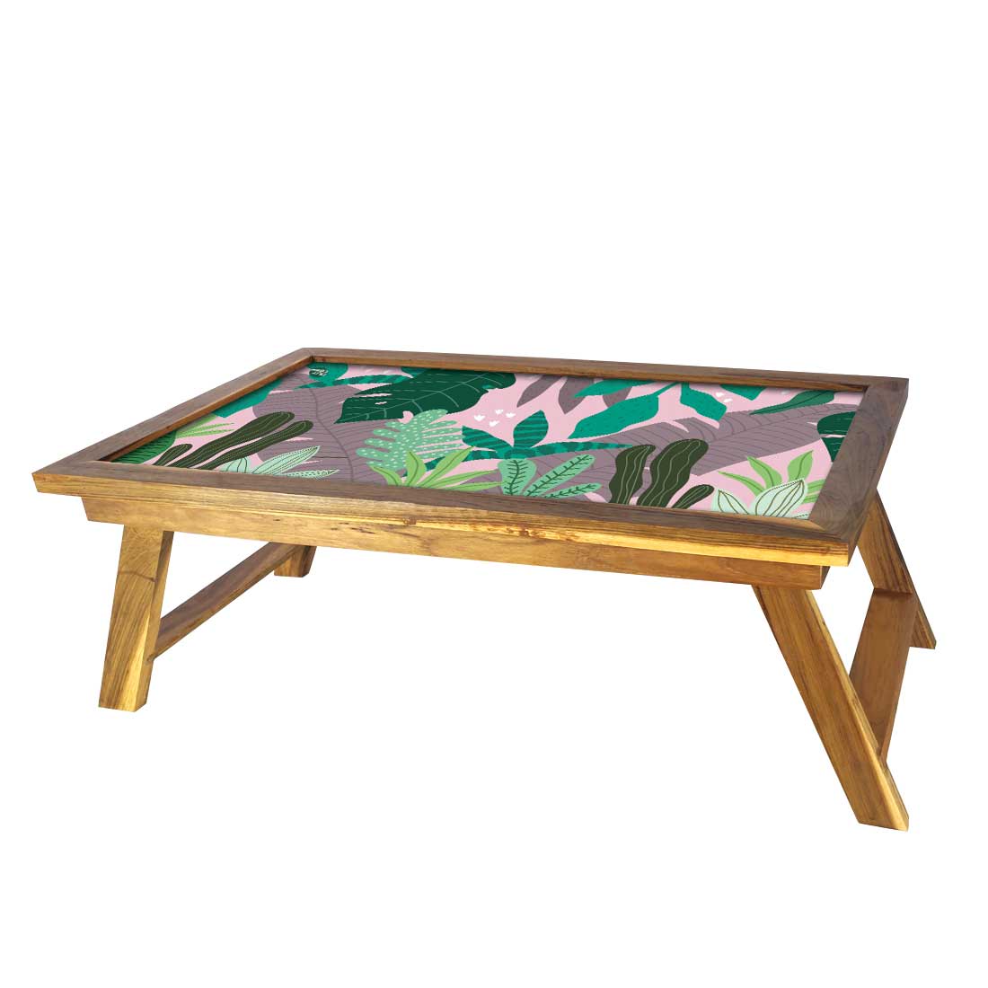 Wooden Designer Laptop Desk for Home Bed Tray Breakfast Table  - Tropical Nutcase