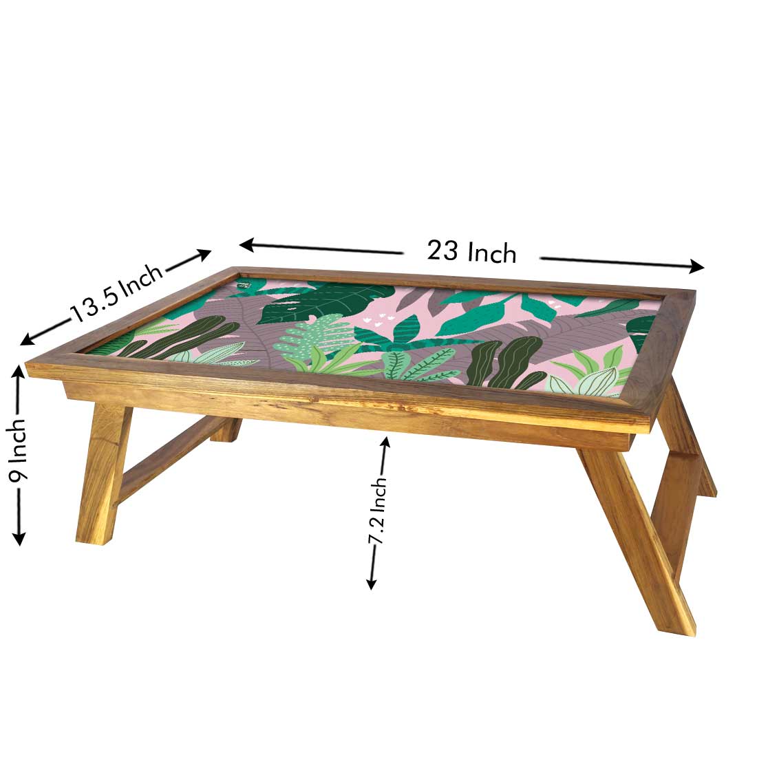 Wooden Designer Laptop Desk for Home Bed Tray Breakfast Table  - Tropical Nutcase