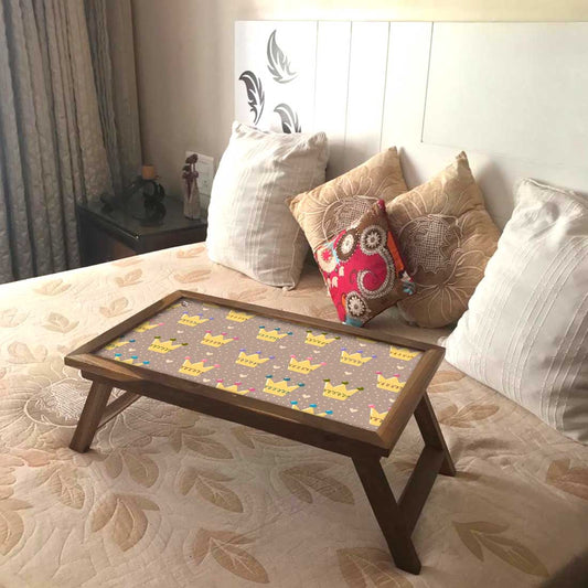 Folding Laptop Table for Bed Breakfast Tables With Legs - Crown Nutcase