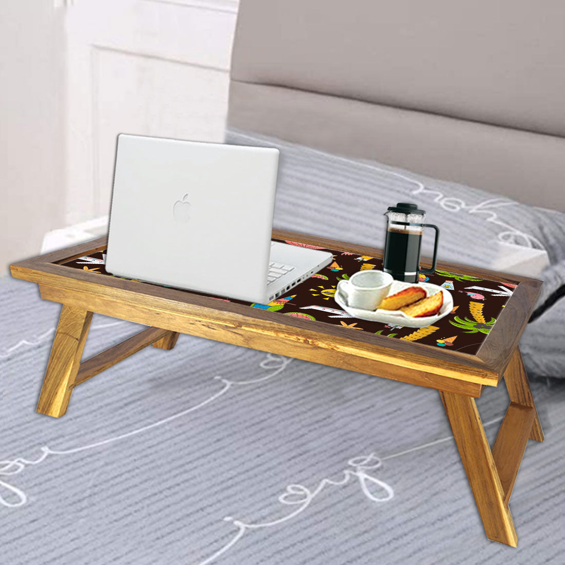 Kids Wooden Breakfast Tables Bed Study Table for Students - Summer Time Nutcase