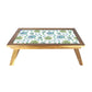 Wooden Tray Table for Bed Study Reading Tables - Green Flower Nutcase