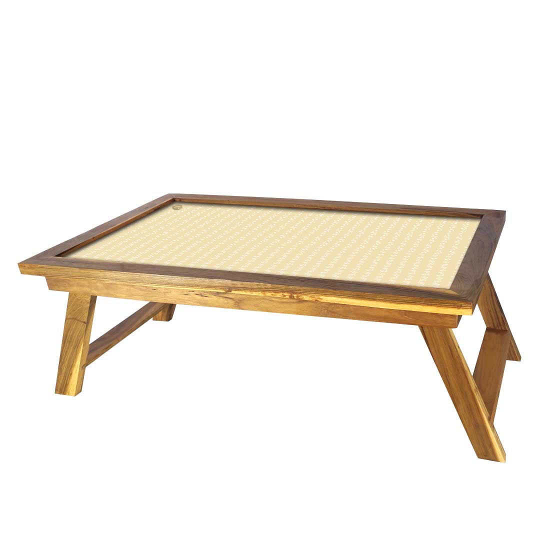 Foldable Bed Table for Bedroom Breakfast Tables Study Desk - Yellow Shade Nutcase