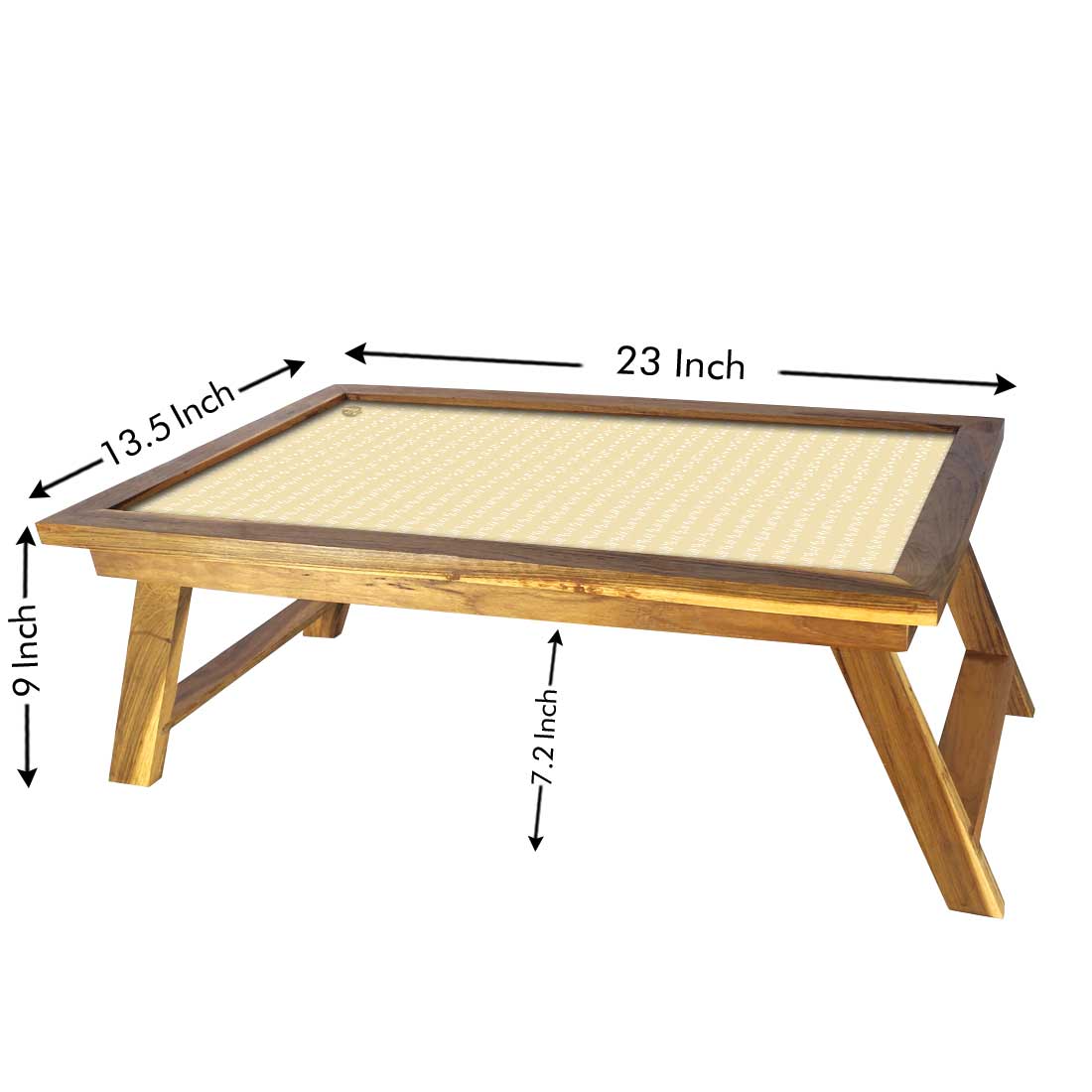 Foldable Bed Table for Bedroom Breakfast Tables Study Desk - Yellow Shade Nutcase