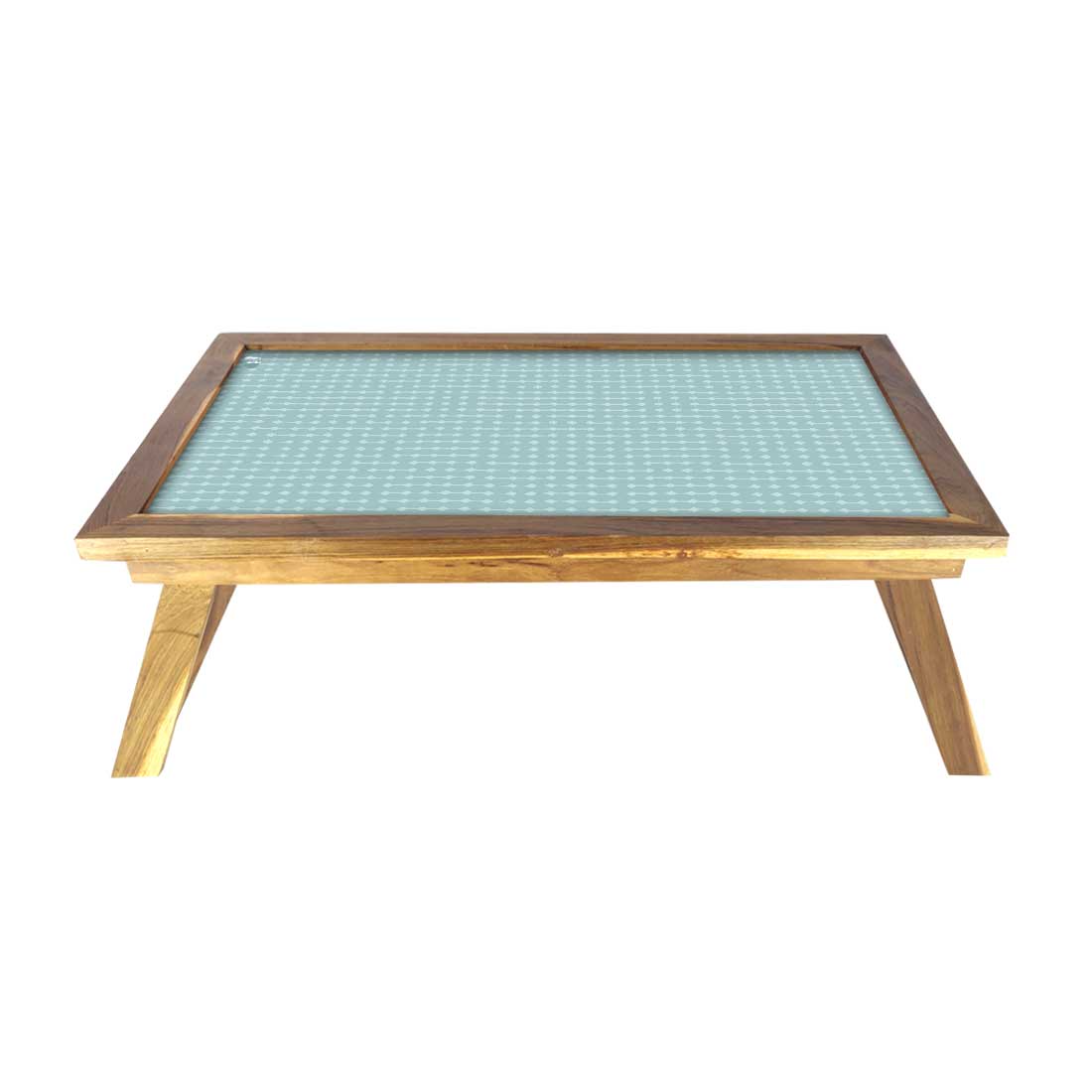 Modern Wooden Breakfast Tables Bed Study Table for Students - Pattern Lines Nutcase