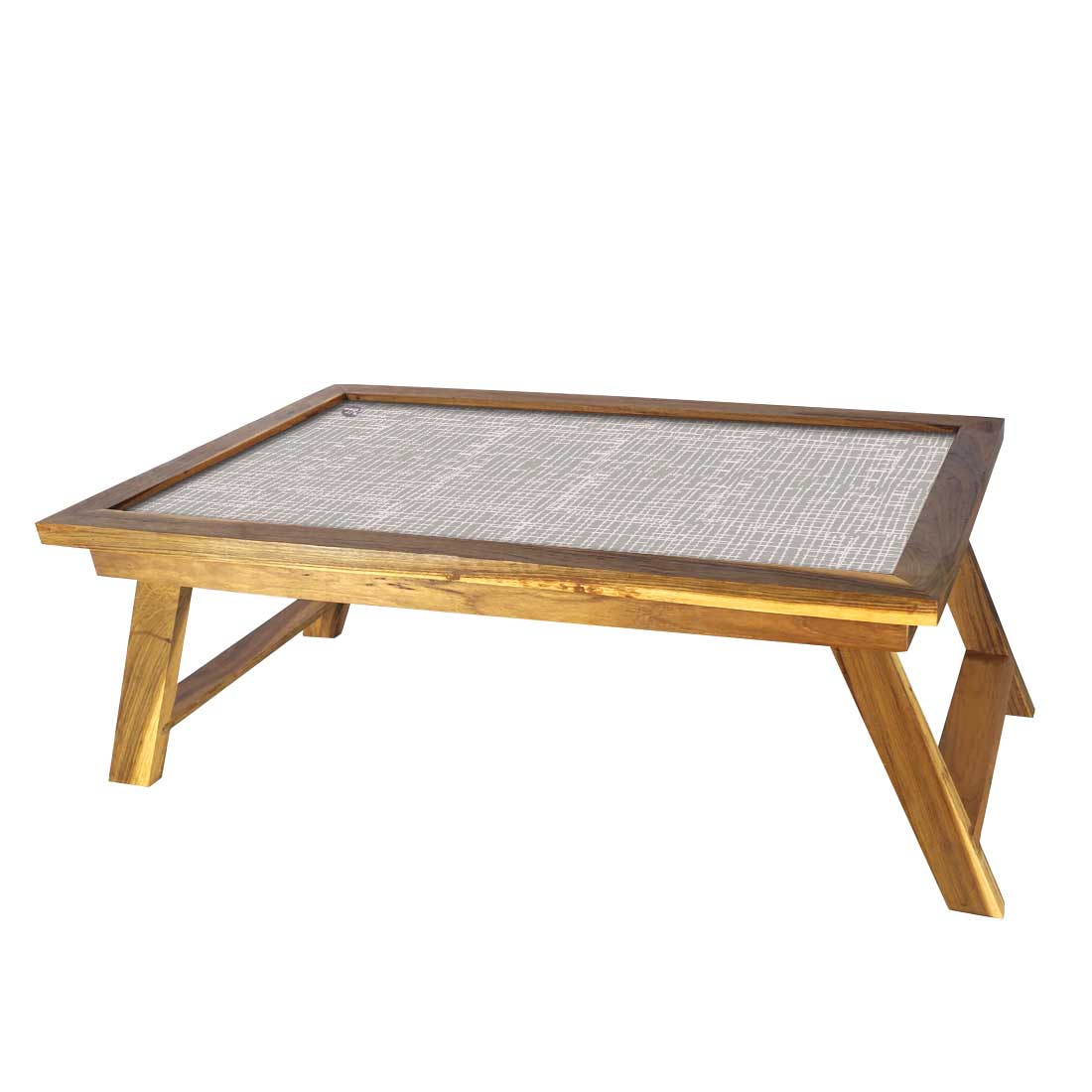 Wooden Laptop Table for Bed Breakfast Tables Study Desk - Grey Lines Nutcase