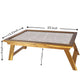 Wooden Laptop Table for Bed Breakfast Tables Study Desk - Grey Lines Nutcase