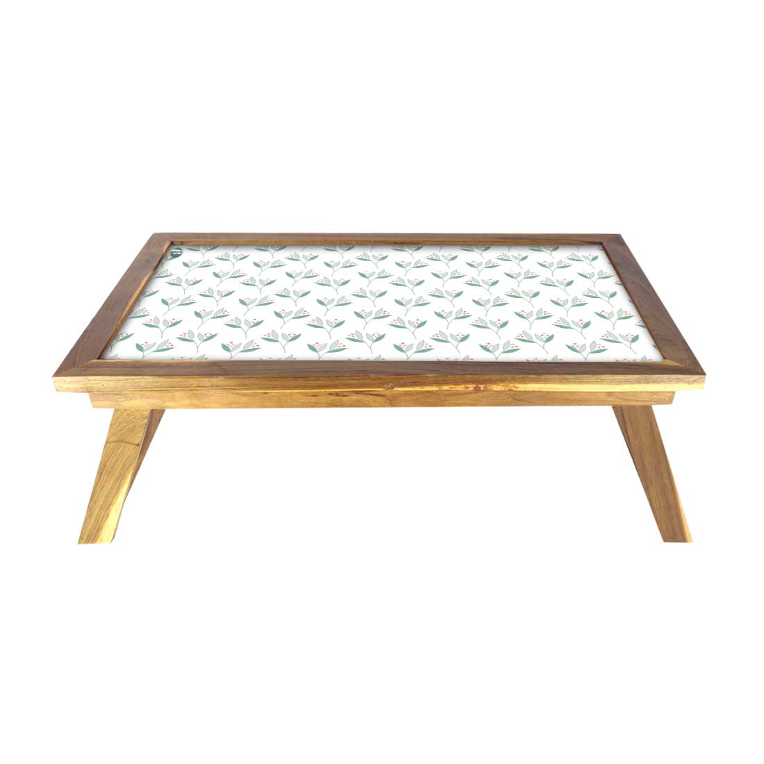 Multipurpose Wooden Breakfast Tray for Bed Study Laptop Desk  - Flower Nutcase