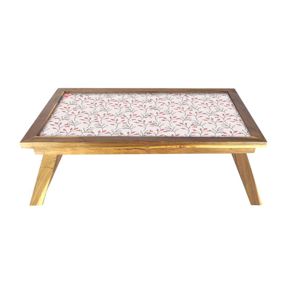 Wooden Bed Breakfast Tray for Home Eating Study Table - Beautiful Floral Nutcase