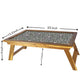 Nutcase Folding Laptop Table For Home Bed Lapdesk Breakfast Table Foldable Teak Wooden Study Desk - Scissors Nutcase