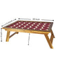 Folding Printed Breakfast Bed Tray Table With Legs - Brown Retro Nutcase