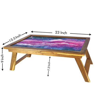 Folding Laptop Table for Home Breakfast in Bed Tray With Legs - Space Nutcase