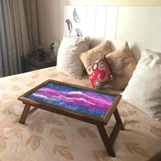 Folding Laptop Table for Home Breakfast in Bed Tray With Legs - Space Nutcase