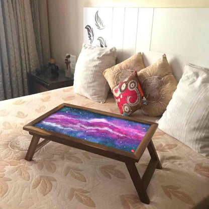 Folding Laptop Table for Home Breakfast in Bed Tray With Legs - Space Nutcase