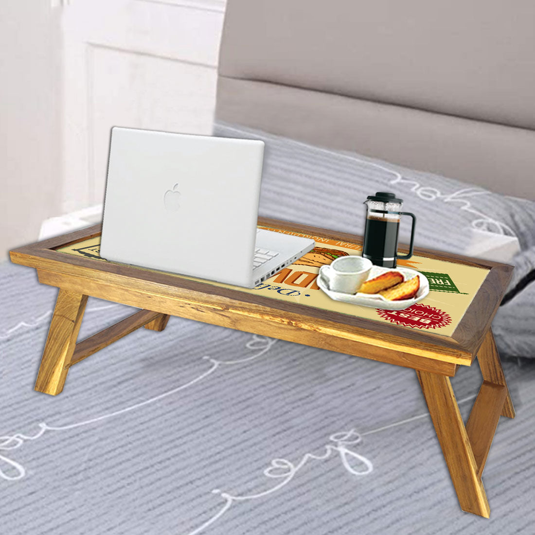 Folding Breakfast in Bed Tray for Bedroom - Sandwiches Nutcase