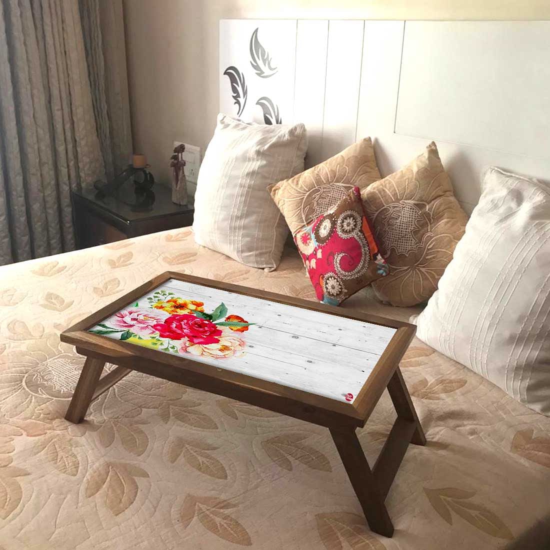 Folding Breakfast in Bed Tray - Floral Vintage Nutcase