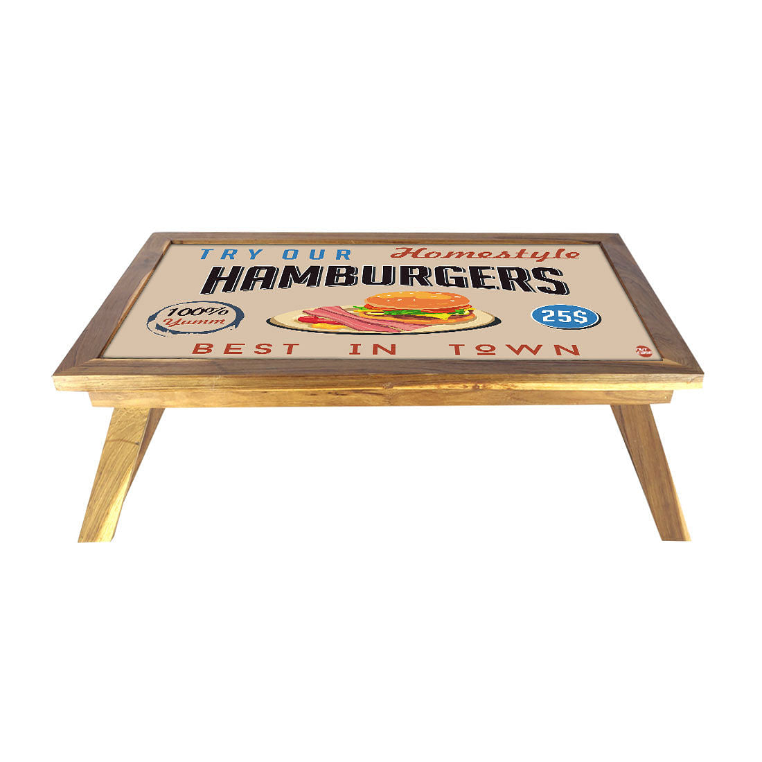 Nutcase Breakfast Tray Folding For Bed Tables -Hamburgers Nutcase