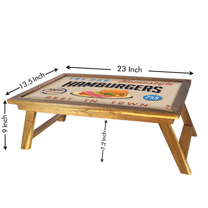 Nutcase Breakfast Tray Folding For Bed Tables -Hamburgers Nutcase