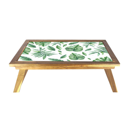 Folding Laptop Bed Breakfast Table Tray - Leaves Nutcase