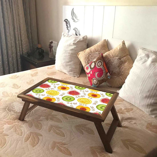 Nutcase Folding Small Table for Breakfast in Bed - Citrus Nutcase