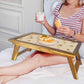Nutcase Folding Wooden Breakfast in Bed Tray - Ek Cup Chai Nutcase