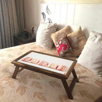 Nutcase Folding Laptop Tray for Bed Breakfast - Macrons Nutcase