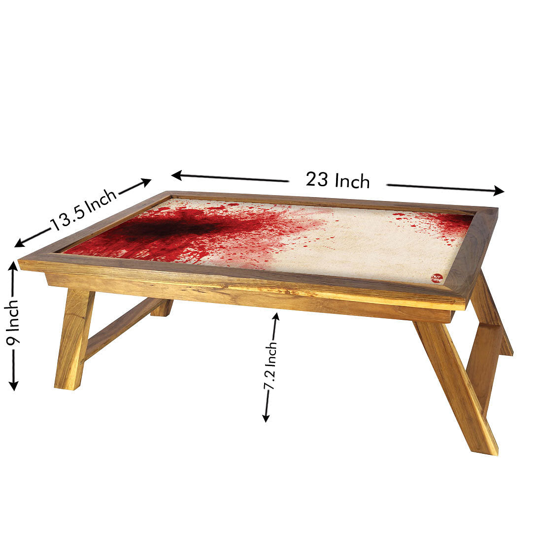 Folding Laptop Bed Table For Breakfast Tables - Blood Spatter Nutcase