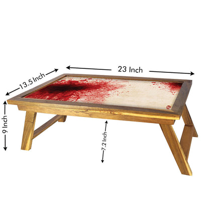 Folding Laptop Bed Table For Breakfast Tables - Blood Spatter Nutcase