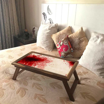 Folding Laptop Bed Table For Breakfast Tables - Blood Spatter Nutcase