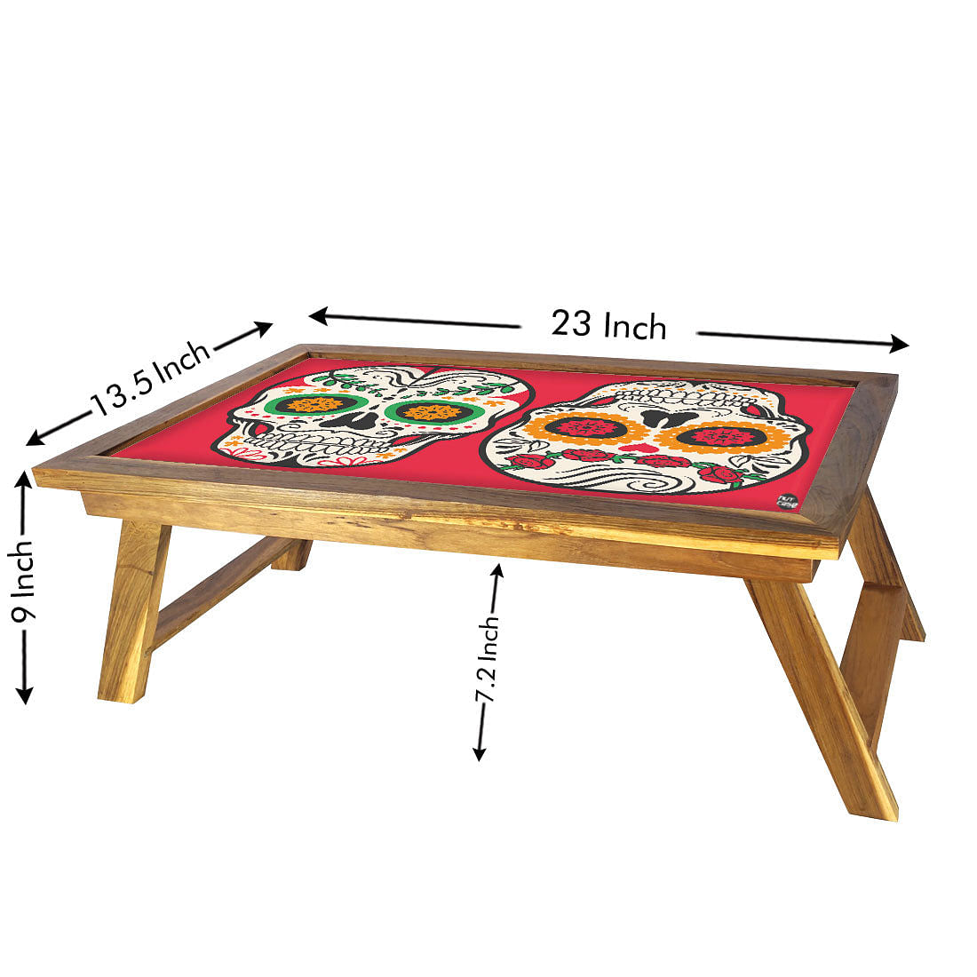 Nutcase Folding Breakfast Wooden Bed Tray Table For Home Nutcase