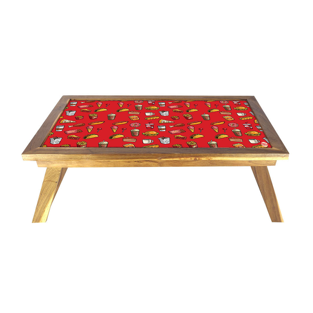 Folding Breakfast Wooden Bed Tray Table For Home Nutcase