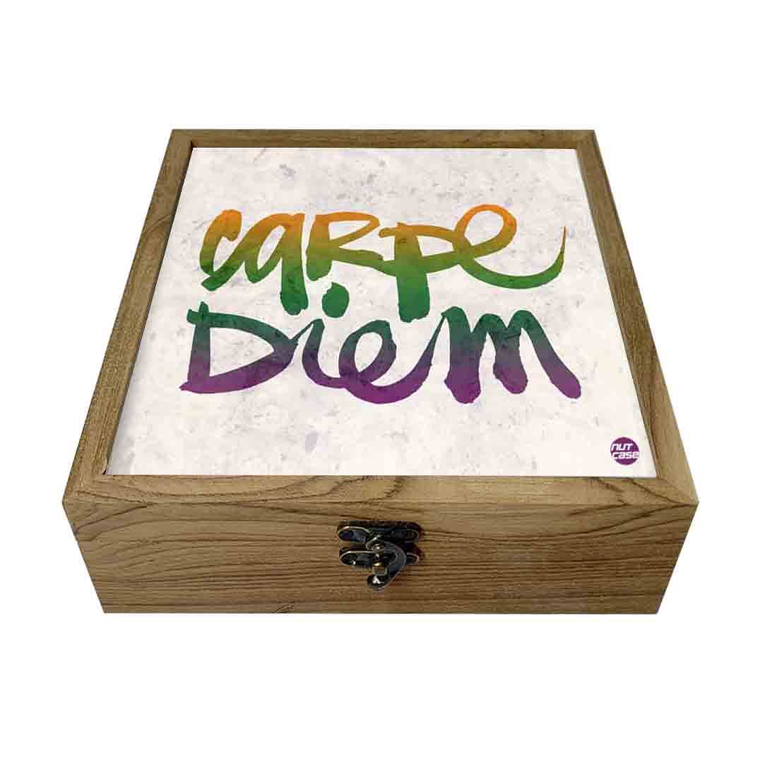 Hip Flask Gift Box -Carpe Diem Nutcase