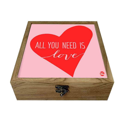 Hip Flask Gift Box -All You Need is Love (Pink) Nutcase