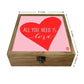 Hip Flask Gift Box -All You Need is Love (Pink) Nutcase
