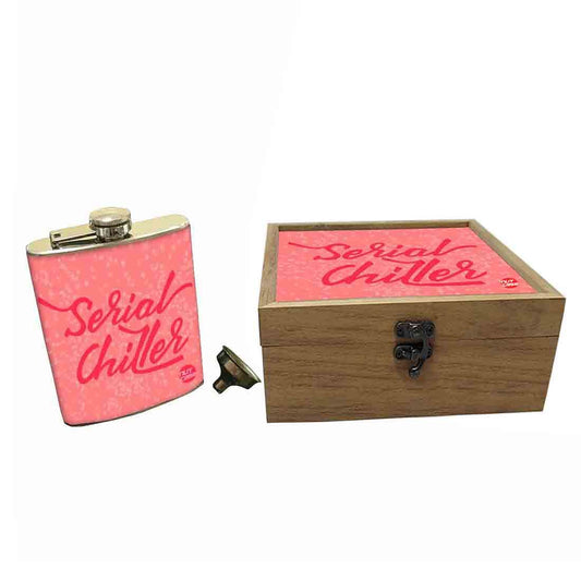 Hip Flask Gift Box -Serial Chiller Nutcase