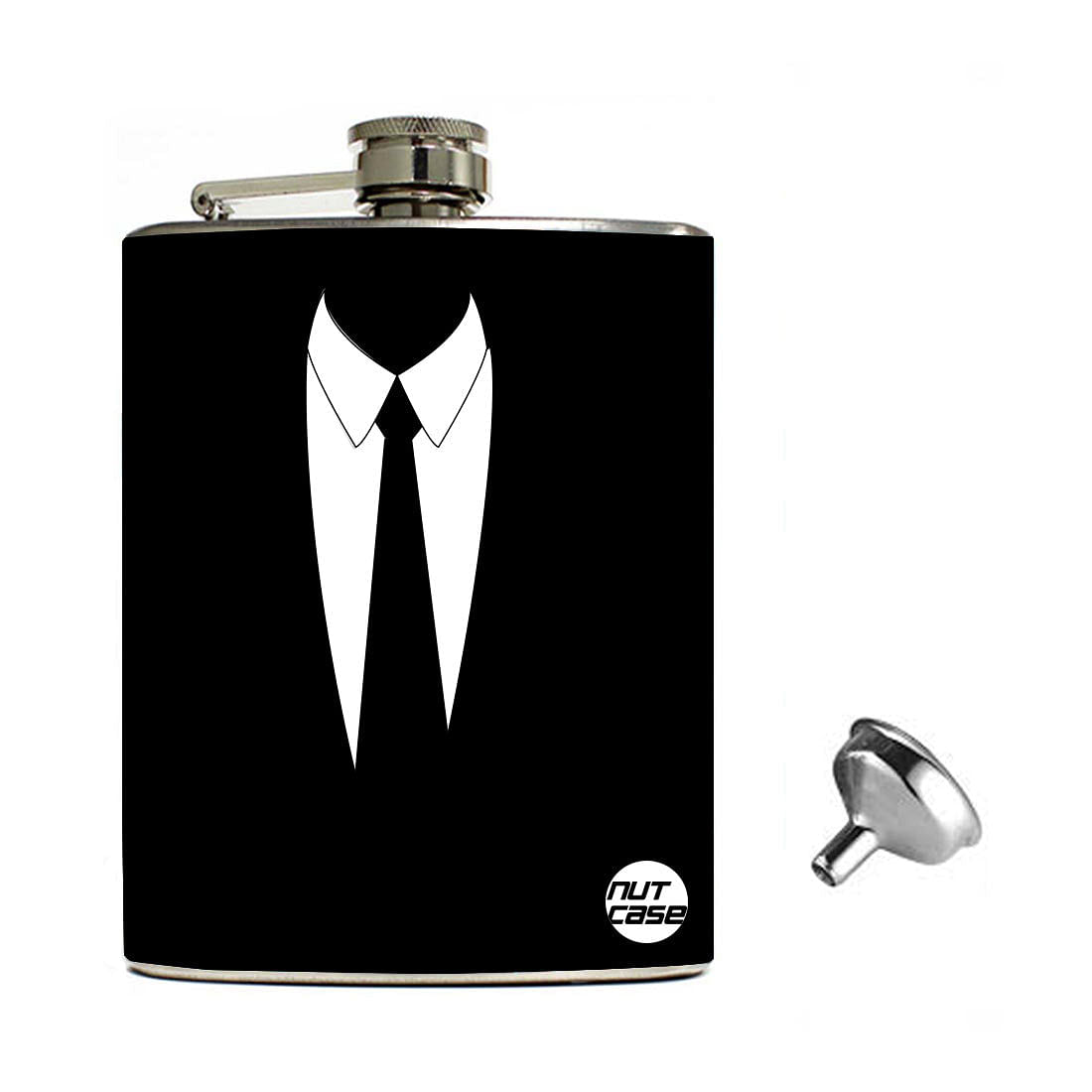 Hip Flask Gift Box -Hip Flasks For Men- Suit Up Nutcase