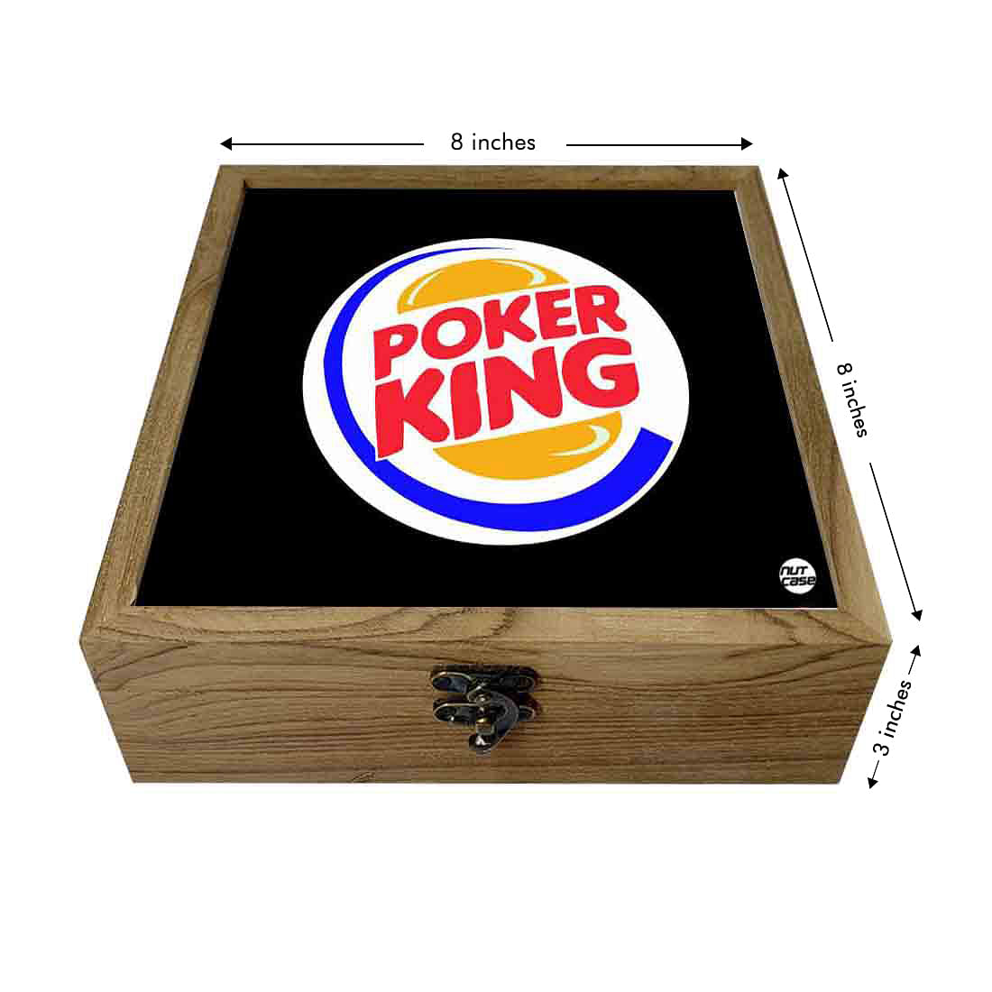 Hip Flask Gift Box -Poker King Nutcase