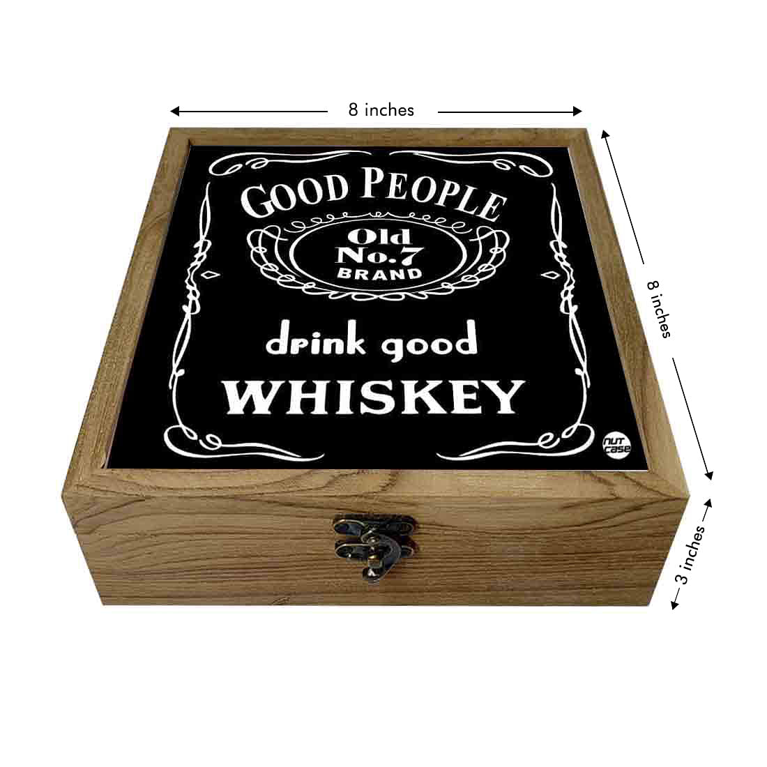 Hip Flask Gift Box -Hip Flasks For Men- Drink Good Whiskey Nutcase