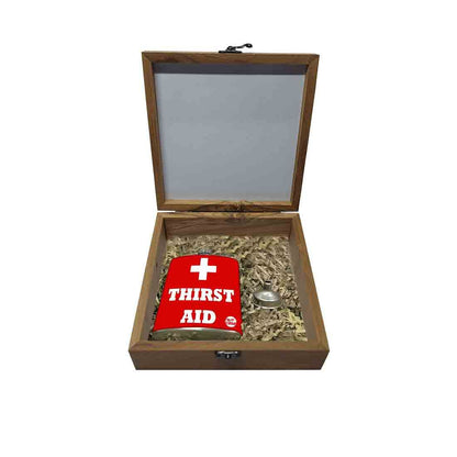 Hip Flask Gift Box -Thirst Aid Nutcase