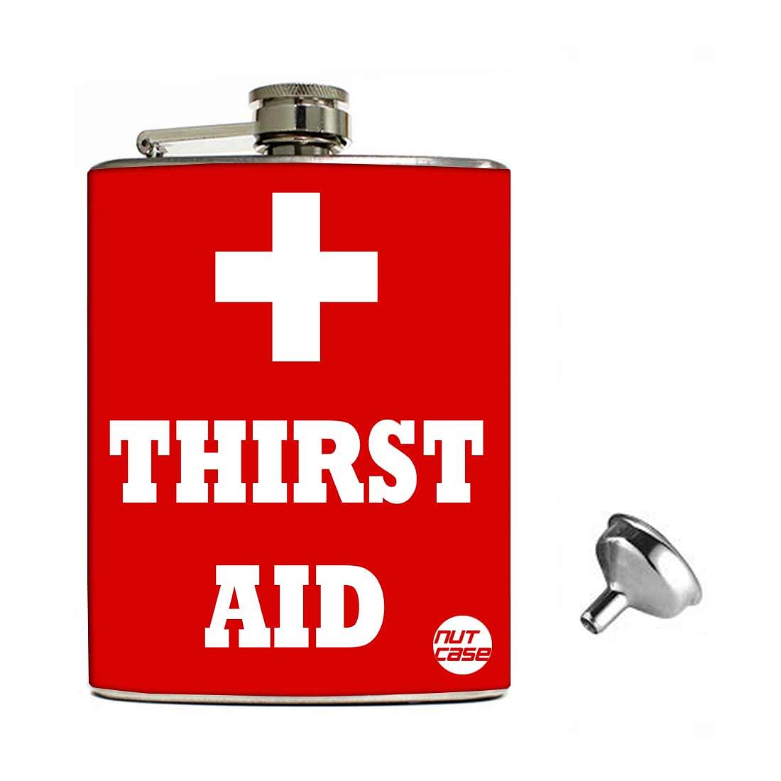 Hip Flask Gift Box -Thirst Aid Nutcase