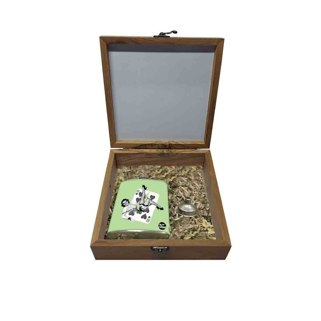 Hip Flask Gift Box -Vintage Nutcase