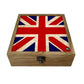 Hip Flask Gift Box -Vintage Union Jack British Flag Nutcase