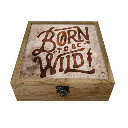 Hip Flask Gift Box -Hip Flasks For Men-Born To be Wild Nutcase