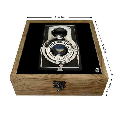 Hip Flask Gift Box -Retro Vintage Camera Nutcase