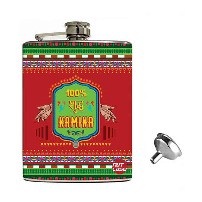 Hip Flask Gift Box -Indian Kitsch Quirky Design-Suddh Kamina Nutcase